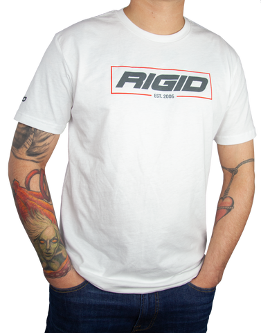 RIGID T Shirt Established 2006 Medium White