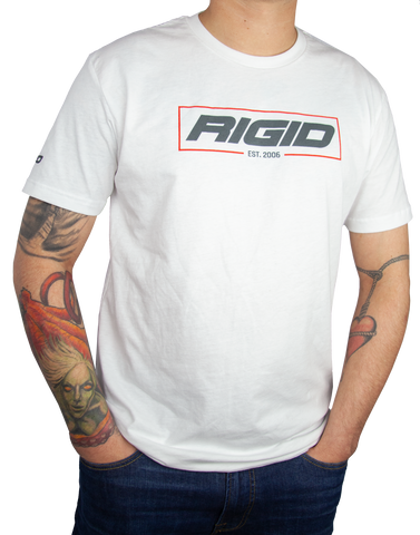 RIGID T Shirt Established 2006 Large White