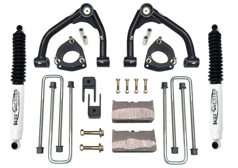 4 Inch Lift Kit 07-18 Silverado/Sierra 1500 2WD w/ SX8000 Shocks Fits Models with Aluminum OE Upper Control Arms or Stamped 2 Piece Steel Arms Tuff Country