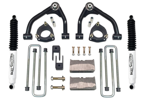 4 Inch Uni Ball Lift Kit 07-18 Silverado/Sierra 1500 2WD w/ SX8000 Shocks Fits Models with Aluminum OE Upper Control Arms or Stamped 2 Piece Steel Arms Tuff Country