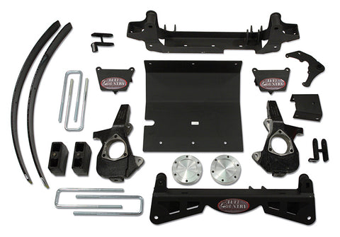 4 Inch Lift Kit 2006 Silverado/Sierra 1500 w/3 Piece Sub Frame w/o Factory Air Ride Shocks Tuff Country