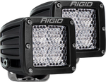 Diffused Surface Mount Black Pair D-Series Pro RIGID Industries