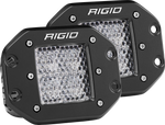 Diffused Flush Mount Black Pair D-Series Pro RIGID Industries