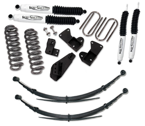 2.5 Inch Lift Kit 81-96 Ford F150/Bronco with Rear Leaf Springs and SX8000 Shocks Tuff Country