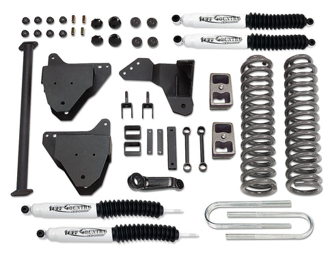 5 Inch Lift Kit 05-07 Ford F250/F350 Super Duty with Replacement Radius Arm Drop Brackets and SX8000 Shocks Tuff Country