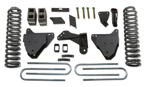 5 Inch Lift Kit 08-16 Ford F250/F350 Super Duty w/Replacement Radius Arm Drop Brackets Tuff Country