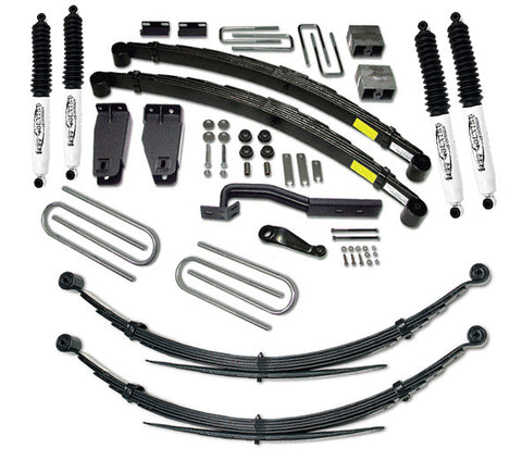 6 Inch Lift Kit 97 Ford F250 with Rear Leaf Springs and SX8000 Shocks Fits with 351 Engine Tuff Country