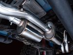 AWE 0FG Exhaust with BashGuard for 3rd Gen Tacoma - Dual Diamond Black Tips