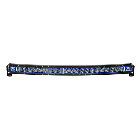 40 Inch LED Light Bar Single Row Curved Blue Backlight Radiance Plus RIGID Industries