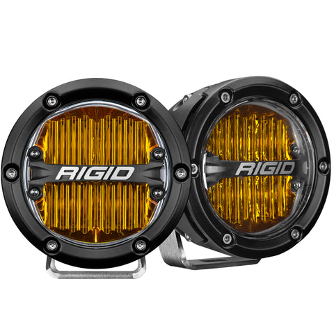 360-Series Pro SAE 4 Inch Fog Light Yellow Pair RIGID Industries