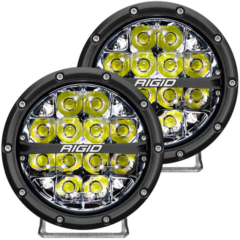 360-Series 6 Inch Led Off-Road Spot Beam White Backlight Pair RIGID Industries