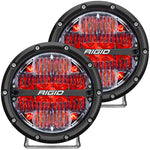 360-Series 6 Inch Led Off-Road Drive Beam Red Backlight Pair RIGID Industries
