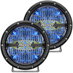 360-Series 6 Inch Led Off-Road Drive Beam Blue Backlight Pair RIGID Industries