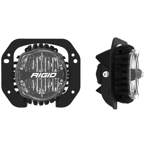 Jeep JL/Gladiator Bumper Fog Mount Kit For 18-Pres Jeep JL Rubicon/Gladiator 1 Piece Plastic With 360-Series 4.0 Inch SAE White Lights RIGID Industries
