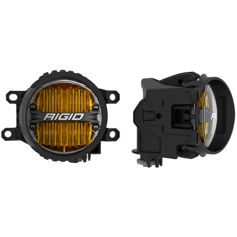 Toyota Fog Mount Kit For 10-20 Tundra/4Runner 16-20 Tacoma With 1 Set 360-Series 4.0 Inch SAE Yellow Lights RIGID Industries