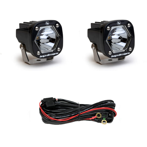 LED Light Pods S1 Pair Spot Laser LED Flush Mount Backup Kit Baja Designs