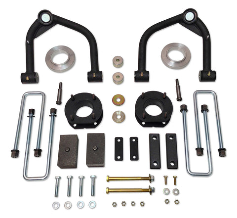 4 Inch Lift Kit 07-19 Toyota Tundra 4x4 & 2WD w/ Rear Shock Extension Brackets Excludes TRD Pro Tuff Country