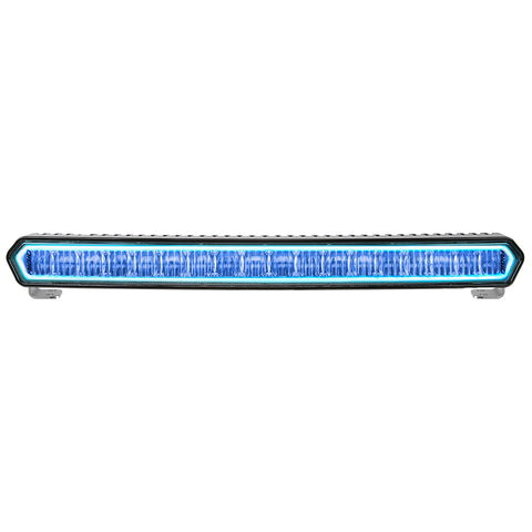 20 Inch LED Light Bar Black W/Blue Halo Off Road SR-L Series Rigid Industries