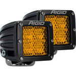 Diffused Rear Facing High/Low Surface Mount Amber Pair D-Series Pro RIGID Industries