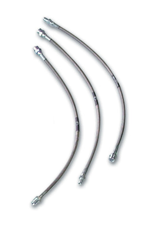 Brake Line Extended Front and Rear 8 Inch Over Stock 00-04 Ford F250/F350 4WD Set of 3 Tuff Country