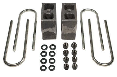 5.5 Inch Rear Block & U-Bolt Kit 80-97 and 99-16 Ford F250 4WD 86-97 Ford F350 4WD/00-05 Ford Excursion w/o Factory Overloads Non-Tapered Tuff Country