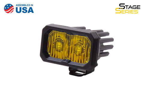 Stage Series 2 Inch LED Pod, Pro Yellow Driving Standard ABL Each