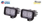 Stage Series 2 Inch LED Pod, Pro White Flood Standard ABL Pair