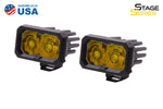 Stage Series 2 Inch LED Pod, Pro Yellow Spot Standard ABL Pair
