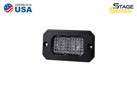 Stage Series 2 Inch LED Pod, Sport White Flood Flush WBL Each